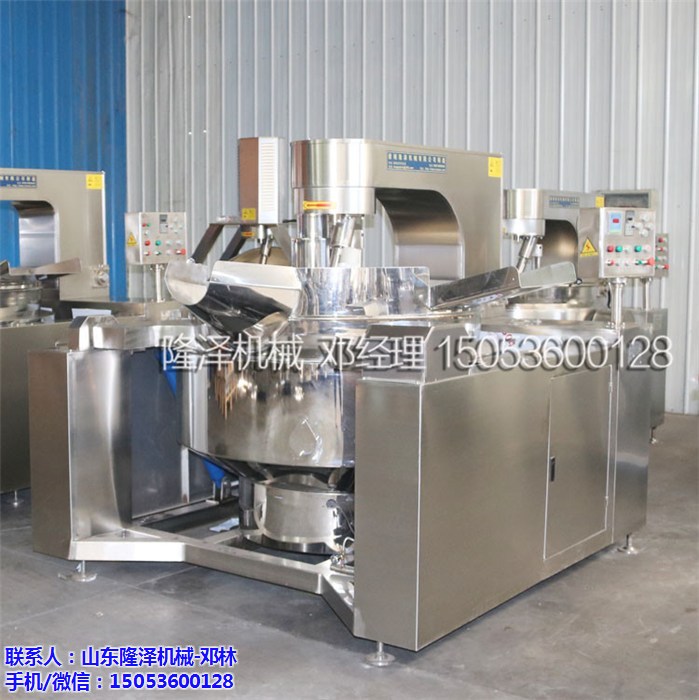 炒辣椒酱的搅拌锅有用电加热的吗